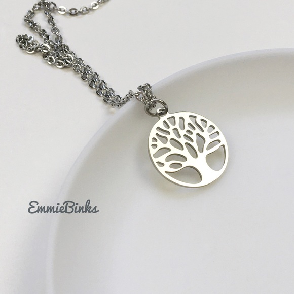 💥3for$28  New Bohemian Stainless Steel Tree of Life Cutout Pendant Necklace - Picture 2 of 8